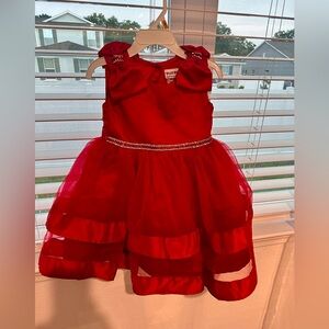 Girls red formal dress